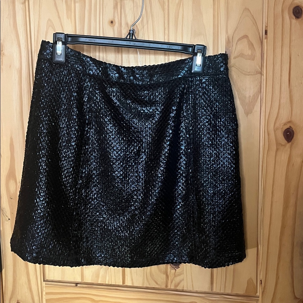 Queen Of Sparkles Black Mini Skirt